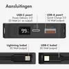 Accezz Powerbank 10.000 mAh met geïntegreerde kabels - Productafbeelding-voorbeeld 6