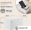 CASARIA® Sitzbank mit Stauraum Faltbar Weiß 80x40x40cm Produktbild-Vorschau 6