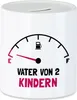 Vater von 2 Kindern Spardose  Lustig Energielos Tank ist Produktbild-Vorschau 1