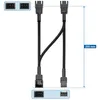 deleyCON 20cm 3-Pin Lüfter Verteilerkabel Nylonmantel - Produktbild-Vorschau 6