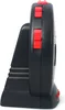 Side view of a black and red alarm clock. Produktbild-Vorschau