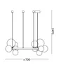 Ideal lux PERLAGE SP11 Pendelleuchte mit G9 Fassungen Produktbild-Vorschau 2