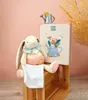 Conjunto de regalo Doudou, rosa, conejito "Ciboulette" y Vista previa de la imagen del producto 5