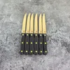 OTIX Steakmesser-Set aus 6 Stück, gold-schwarze Produktbild-Vorschau 4