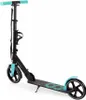 A black and turquoise scooter is shown against a white background. Voir les images du produit