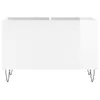 vidaXL Mobile porta dischi bianco lucido 74,5x38x48 cm Anteprima dell’immagine prodotto 4