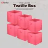 Aufbewahrungsbox LAVITA dunkelpink 31 x 31 x 31 cm 6 Stück Produktbild-Vorschau 2