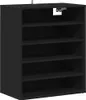 vidaXL Scarpiera nera 60x35x70 cm Materiale a base di legno Anteprima dell’immagine prodotto 5