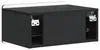 vidaXL Table de chevet murale noire 49 x 34,5 x 24 cm Voir les images du produit 6