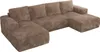MKS MEBLE Sofa mit Schlaffunktion - Ecksofa mit Produktbild-Vorschau 8