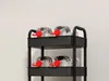 Verk 27259 Etagère sur roulettes, 3 étagères noir Voir les images du produit 6
