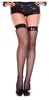 Overknee Netzstrümpfe Schwarz – Wet Look Vinylbund mit Netz Produktbild-Vorschau 2