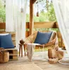 Kissenbezug Garten Wassefest Outdoor 3 dunkelblau 45x45 Produktbild-Vorschau 4