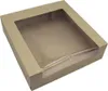 Tortenkarton braun mit Sichtfenster 30x30x8cm Produktbild-Vorschau 2