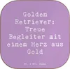 Mr. & Mrs. Panda Tischuntersetzer Spruch Golden Retriever Produktbild-Vorschau 1