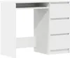 vidaXL Schreibtisch Weiß 90x45x76 cm Holzwerkstoff Produktbild-Vorschau 4