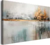 Plátno nástenné maľby do spálne zlaté stromy jazero 80x120 Náhľad obrázku produktu 2