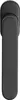 A close-up, studio shot of a black door handle. Produktbild-Vorschau