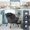 Fauteuil rembourré COSTWAY, fauteuil relax avec accoudoirs Voir les images du produit 8