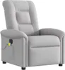 vidaXL Massagesessel Elektrisch Wolkengrau Stoff Produktbild-Vorschau 3