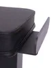 A close-up view of a black padded seat with a black metal support structure extending from underneath. Produktbild-Vorschau