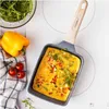 Traditionelle marmorierte rechteckige tiefe Bratpfanne Produktbild-Vorschau 4
