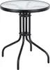 Gartentisch 60 cm Tisch aus gehärtetem Glas für Garten, Produktbild-Vorschau 1