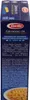 The image shows the side panel of a Barilla pasta box, featuring product information and a recipe. Podgląd zdjęcia produktu