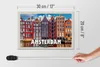 Holzschild Reise 30x20cm Amsterdam Niederlande Tanzende Produktbild-Vorschau 5