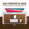 HAMZAM Kunstleder Schreibtischunterlage groß 90x40cm - Produktbild-Vorschau 2