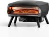 A pizza oven with a pizza inside, on a white background. Produktbild-Vorschau