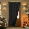 110x203cm Blackout Thermal Door Curtain Eyelets Vodotěsné Náhled obrázku produktu 1