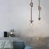 RGB LED Hängelampe, Hanfseil, H 120 cm Produktbild-Vorschau 3