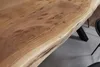 Esstisch Baumkante massiv Akazie Natur 240 x 100 X-Gestell Produktbild-Vorschau 3