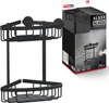 tesa ALUXX BLACK Eck-Duschablage 2-stöckig Badregal schwarz Produktbild-Vorschau 1