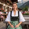 Dirndlbluse Trachtenbluse Dirndel Trachten bluse mit Produktbild-Vorschau 4