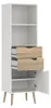 Calicosy - Scaffale 2 cassetti, 1 anta bianco e rovere Anteprima dell’immagine prodotto 17