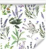 10m VLIES TAPETE Rolle Blumen Lavendel Blätter Natur Flora Produktbild-Vorschau 1
