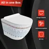 LAVITA Wand-WC Sofi Slim Folklor | HŠnge Toilette | Produktbild-Vorschau 4