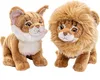 Gatto di peluche con criniera 30 cm - ECO - FRIENDLY Anteprima dell’immagine prodotto 2