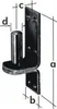 Kloben auf Platte86 x 25mm schwarze Pulverbeschichtung Produktbild-Vorschau 4