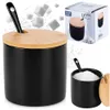Schwarze Zuckerdose aus Keramik Produktbild-Vorschau 7