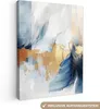 Wandbilder wohnzimmer 60x80 cm - Abstrakt und Modern - Blau Produktbild-Vorschau 1