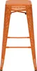 Kovová barová židle Fletcher (SET 4 ks) - Oranžová Náhled obrázku produktu 7