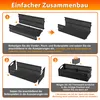 Ikodm, bac à granulés de 48 x 20 x 17 cm, avec 2 chambres Voir les images du produit 6
