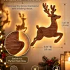 7-teilige Weihnachts-Wanddeko aus Holz mit Fernbedienung, Produktbild-Vorschau 5