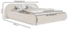 Selsey Shels Low – Polsterbett 180x200, Bouclé, Hellbeige Produktbild-Vorschau 5
