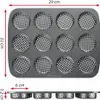 Westmark Mini-Burger Bun Backblech 12 Nester, grausilber Produktbild-Vorschau 6