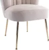 6er Set Stühle aus Velours und vergoldetem Stahl - Beige - Produktbild-Vorschau 9