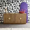 Credenza esotica effetto legno di mango a 4 ante, 160cm Anteprima dell’immagine prodotto 4